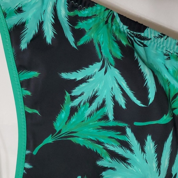 Fe Noel x Target Women's Feathered Palm Print High Leg Cheeky Bikini Bottom - Picture 15 of 16